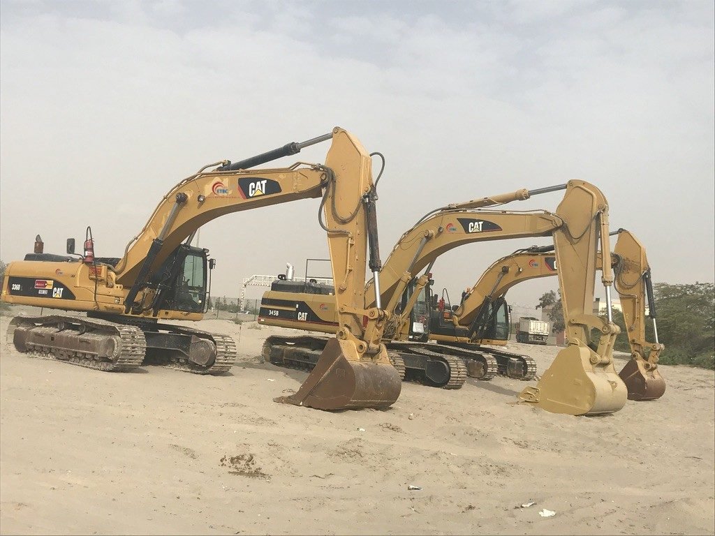 Excavators & Loaders for rent in Kuwait